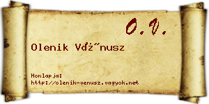 Olenik Vénusz névjegykártya